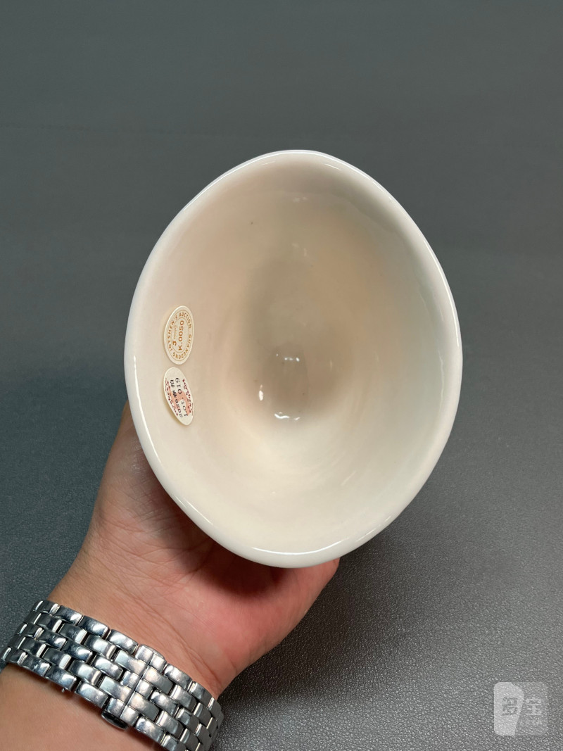 清康熙  德化窑白釉暗刻诗文杯 - 图15
